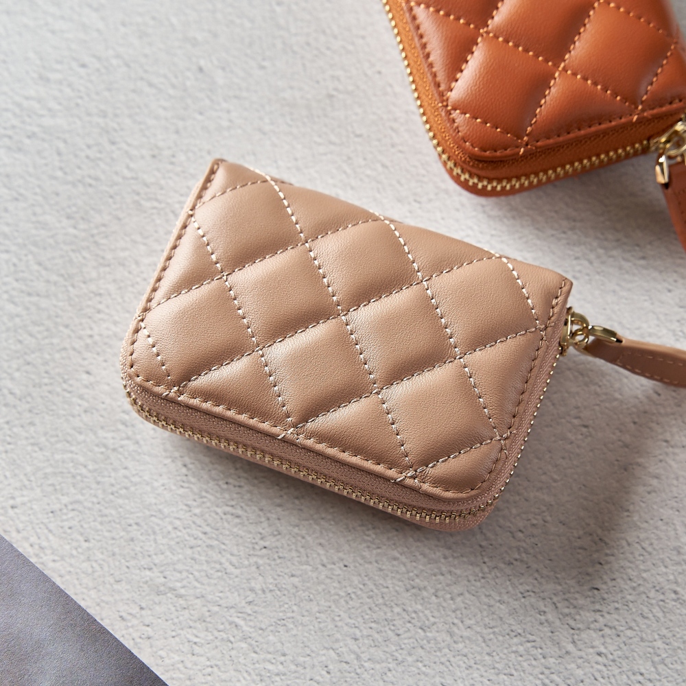 천연양가죽 아코디언 카드지갑 NFC 중복인식방지 특허(BRO-7)