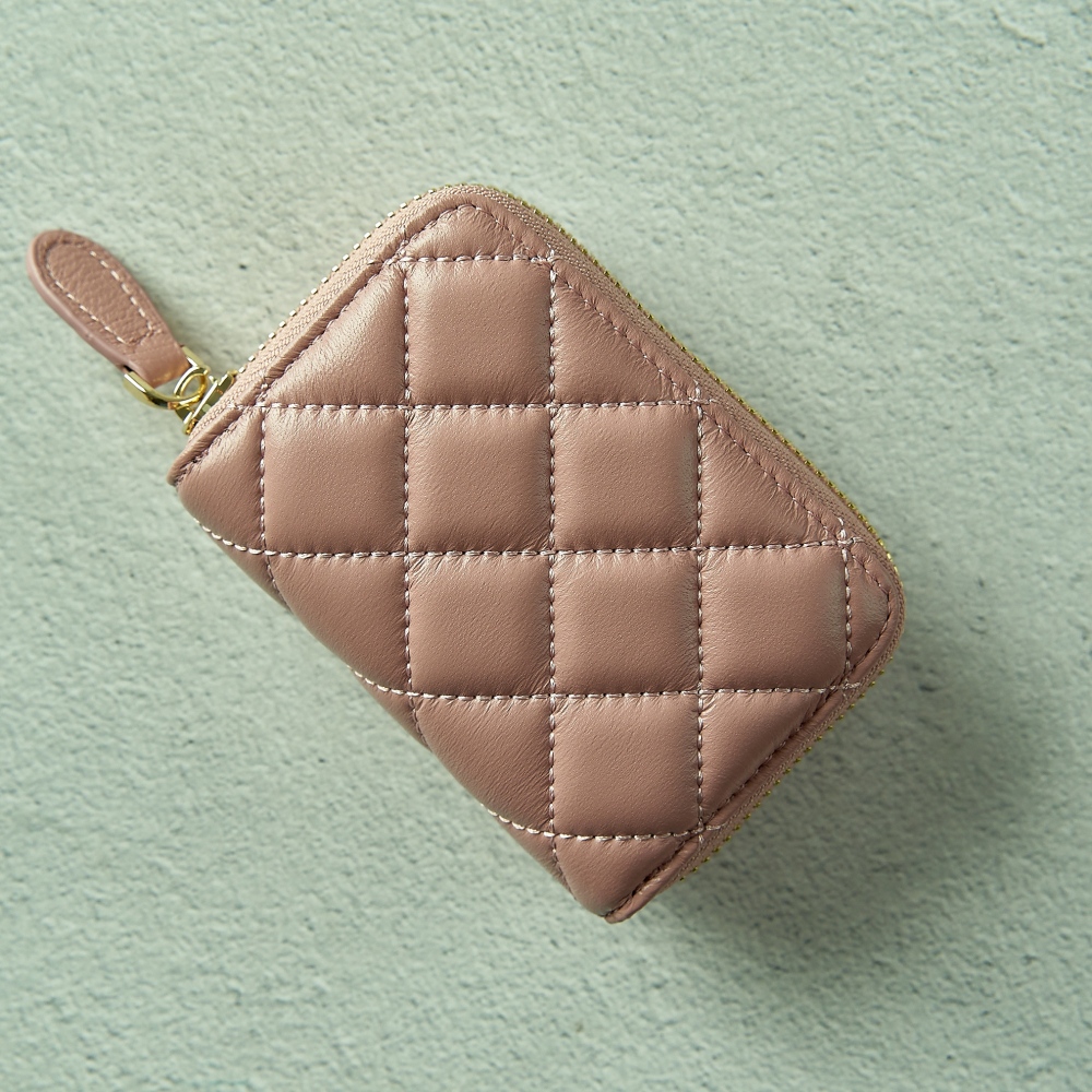 천연양가죽 아코디언 카드지갑 NFC 중복인식방지 특허(BRO-7)