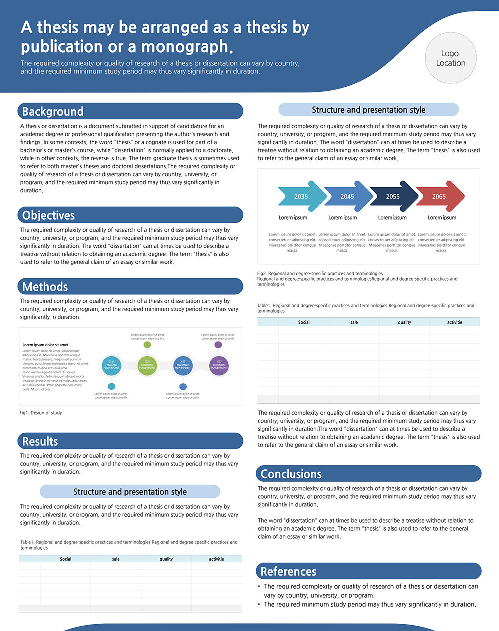 854 (95 X 120cm) 학술 논문 포스터 PPT 양식 학회 포스터 파워포인트 템플릿 이미지 2