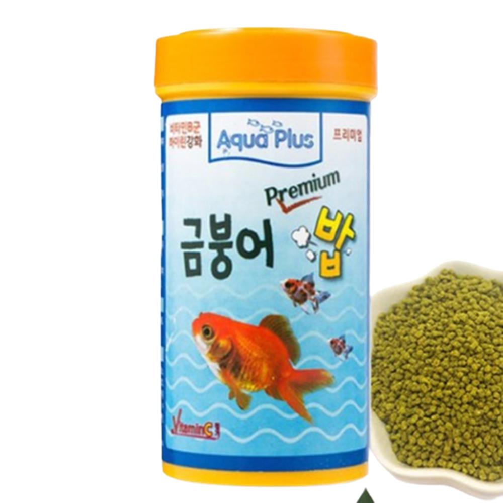 스피루리나 금붕어 먹이 무색소 비타민C 미립자 사료 잘뜨는 발색 관상어밥 용기포장 200g