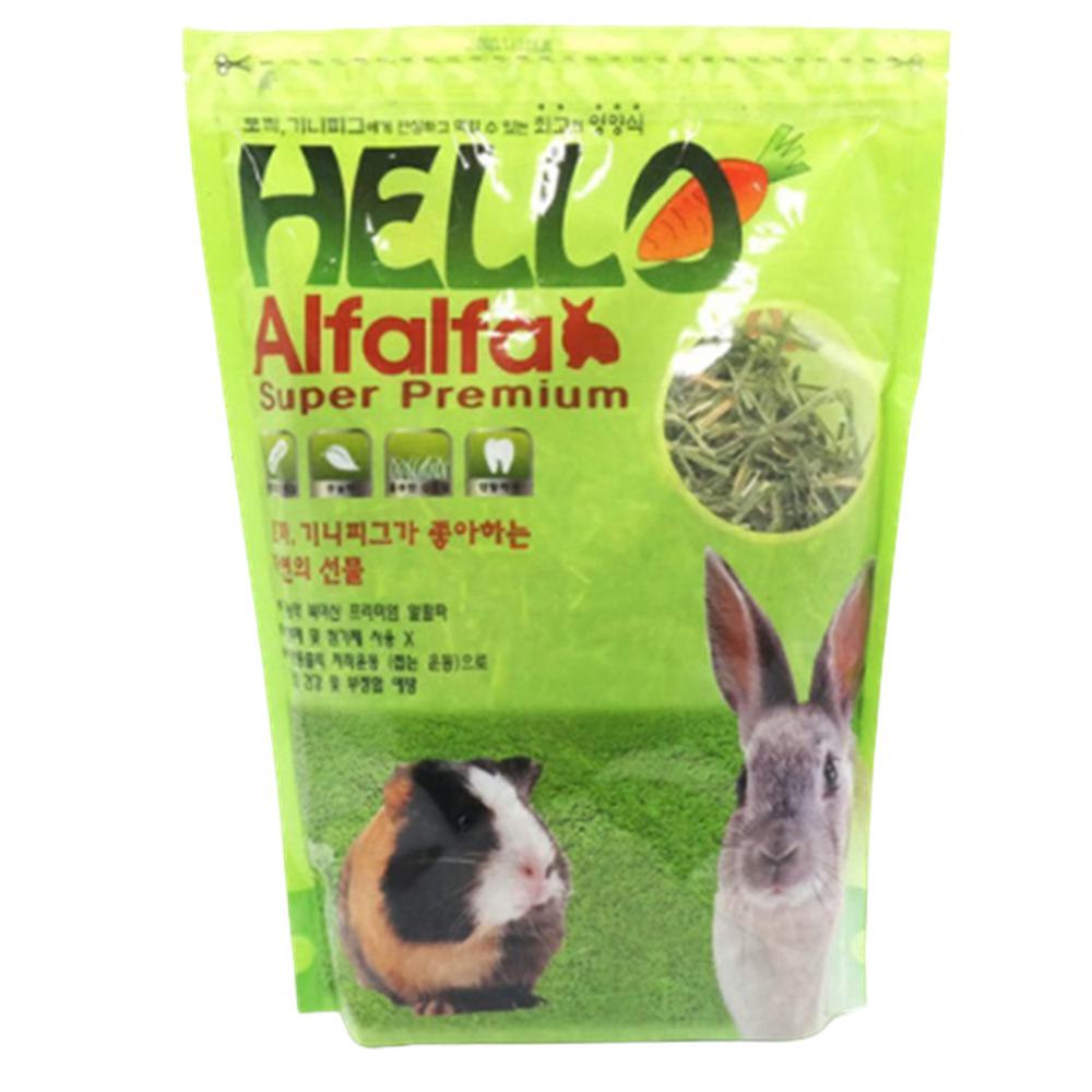 알팔파 건초 토끼기니피그용 500g 지퍼백