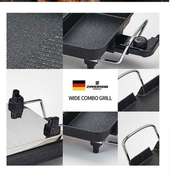 전 후라이팬 전기 그리들 기름 안튀는 전기 와이드 그릴