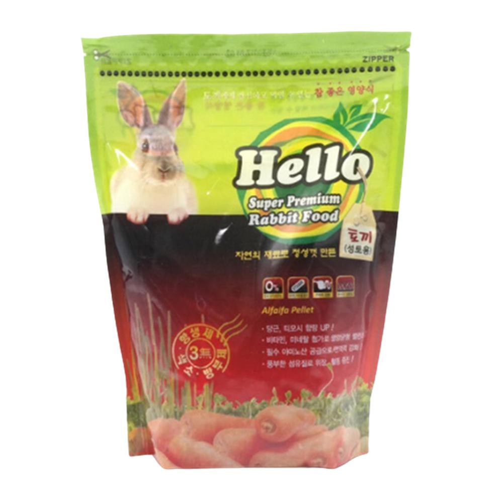 무항생제 토끼사료 펠릿식 지퍼백 1.1kg 국내제조