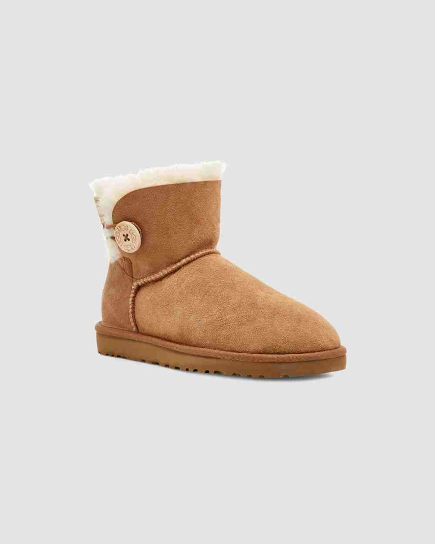 어그 UGG 스웨이드 미니 베일리 버튼 체스트넛 이미지 2
