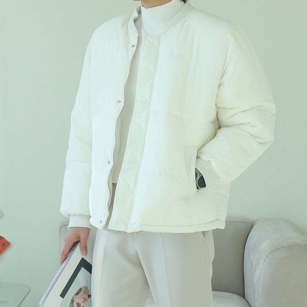남자숏패딩 남성블루종 웰론 커플 남자패딩 이미지 4