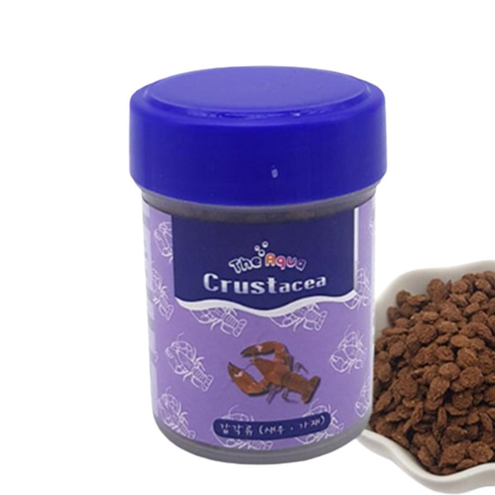 관상용 갑각류 전용 사료 60g 수질정화 고칼슘 반려 랍스터 밥 가재 새우 먹이 60g