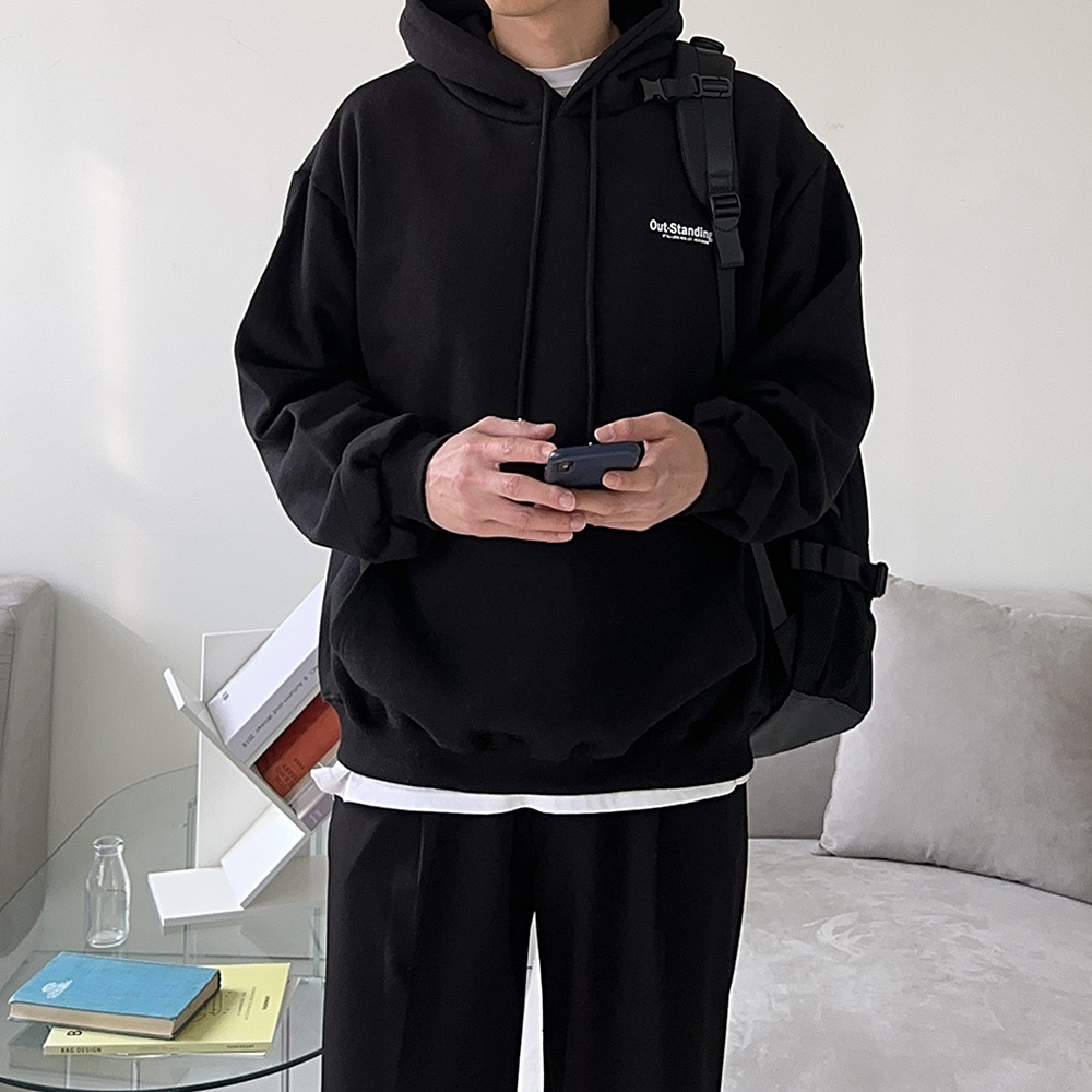 남자 오버핏 후드티 나염 모자큰 후드티 이미지 3