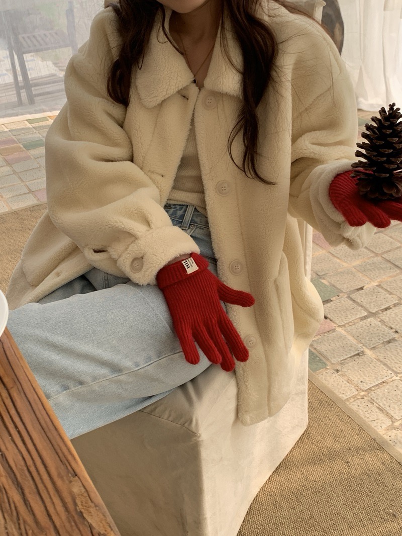 제닝 여성 겨울 뽀글이 카라넥 후리스 자켓 이미지 2