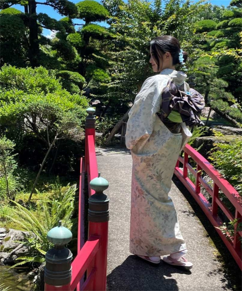일본 가고시마 기모노 입기 체험(진품 오시마 명주) 이미지 3