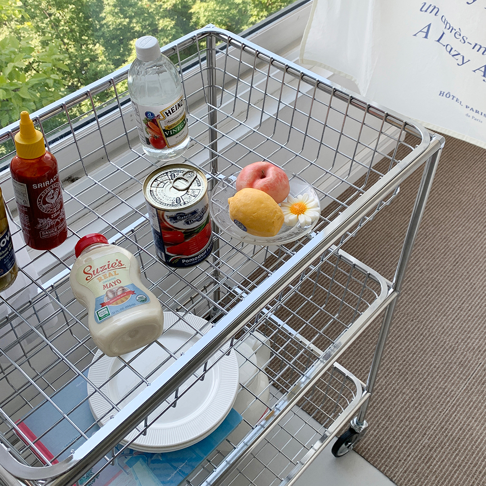 오그레 모듈 가구 3단 트롤리