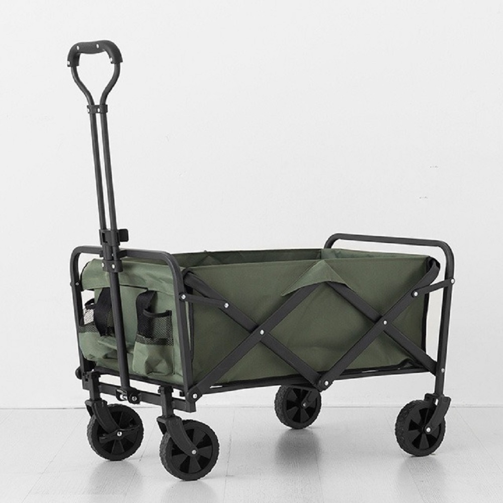 접이식 웨건 대형 캠핑 웨건 카트 수레 중형 5인치