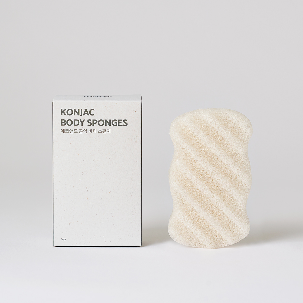 에코앤드 순식물성 곤약 바디 목욕 스펀지
