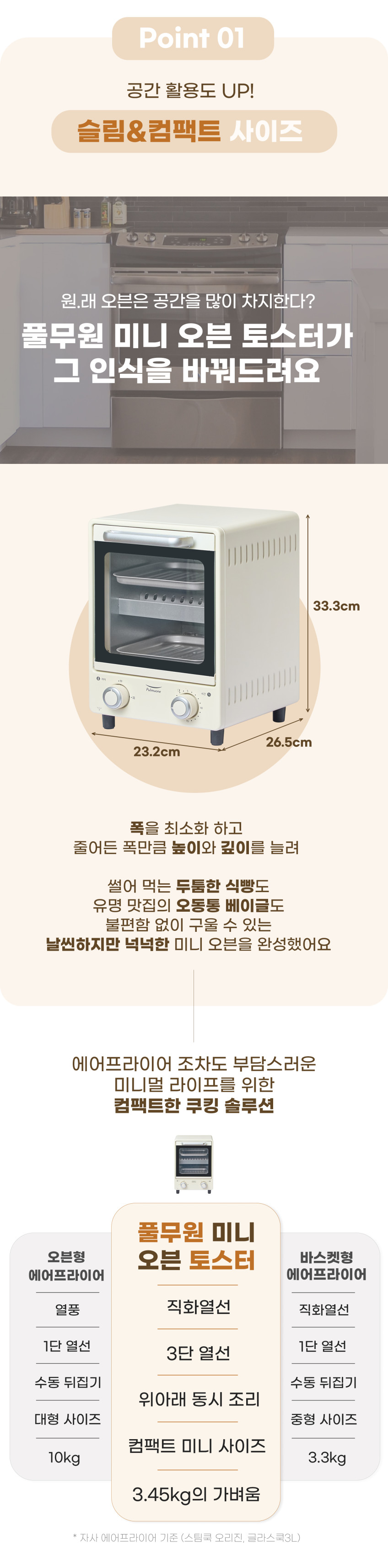 풀무원 2단 미니 오븐 토스터 8L VD08CCM0 판매처 상세 정보 이미지 2
