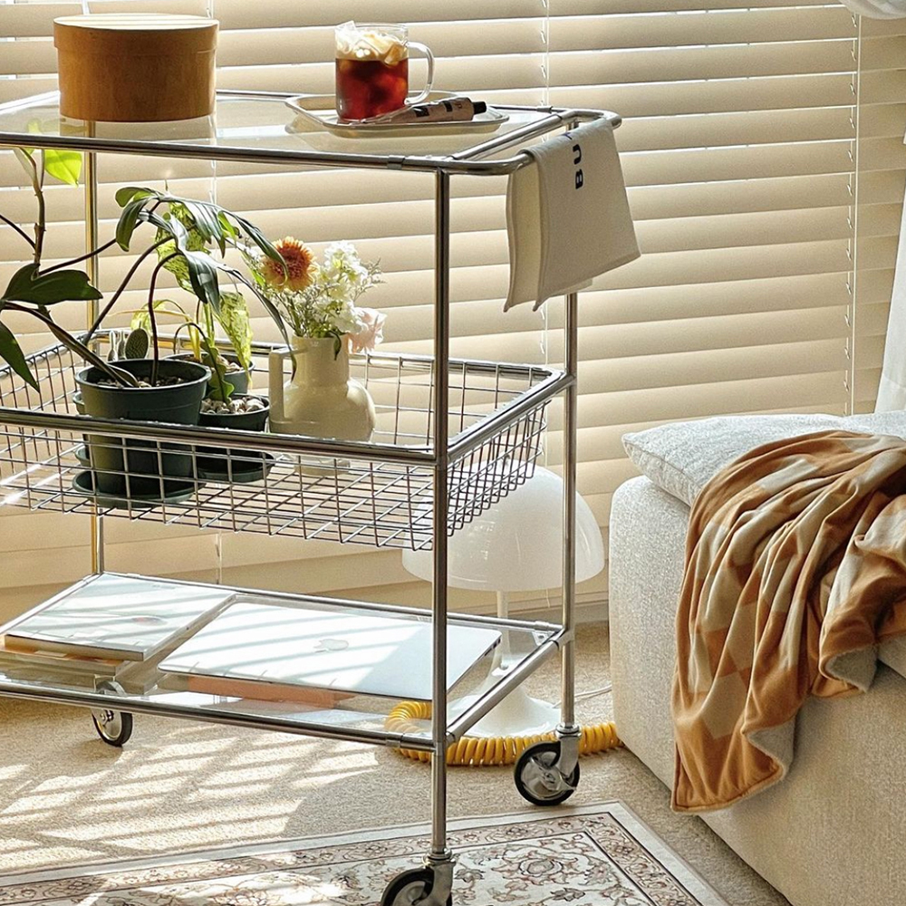 오그레 모듈 가구 3단 트롤리