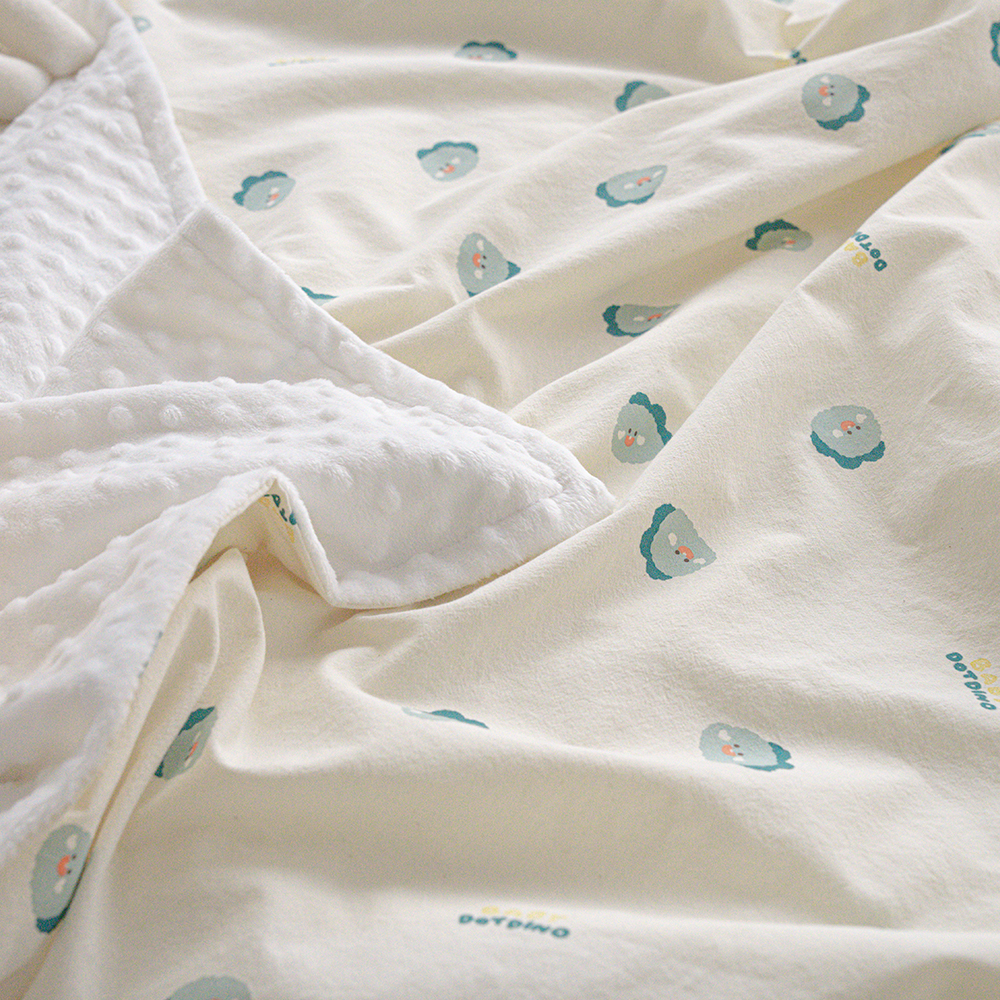 마롤로뜨 아기 블랭킷 순면 극세사 애착이불 유모차 무릎담요 벨보아 초코베어 L 90x130