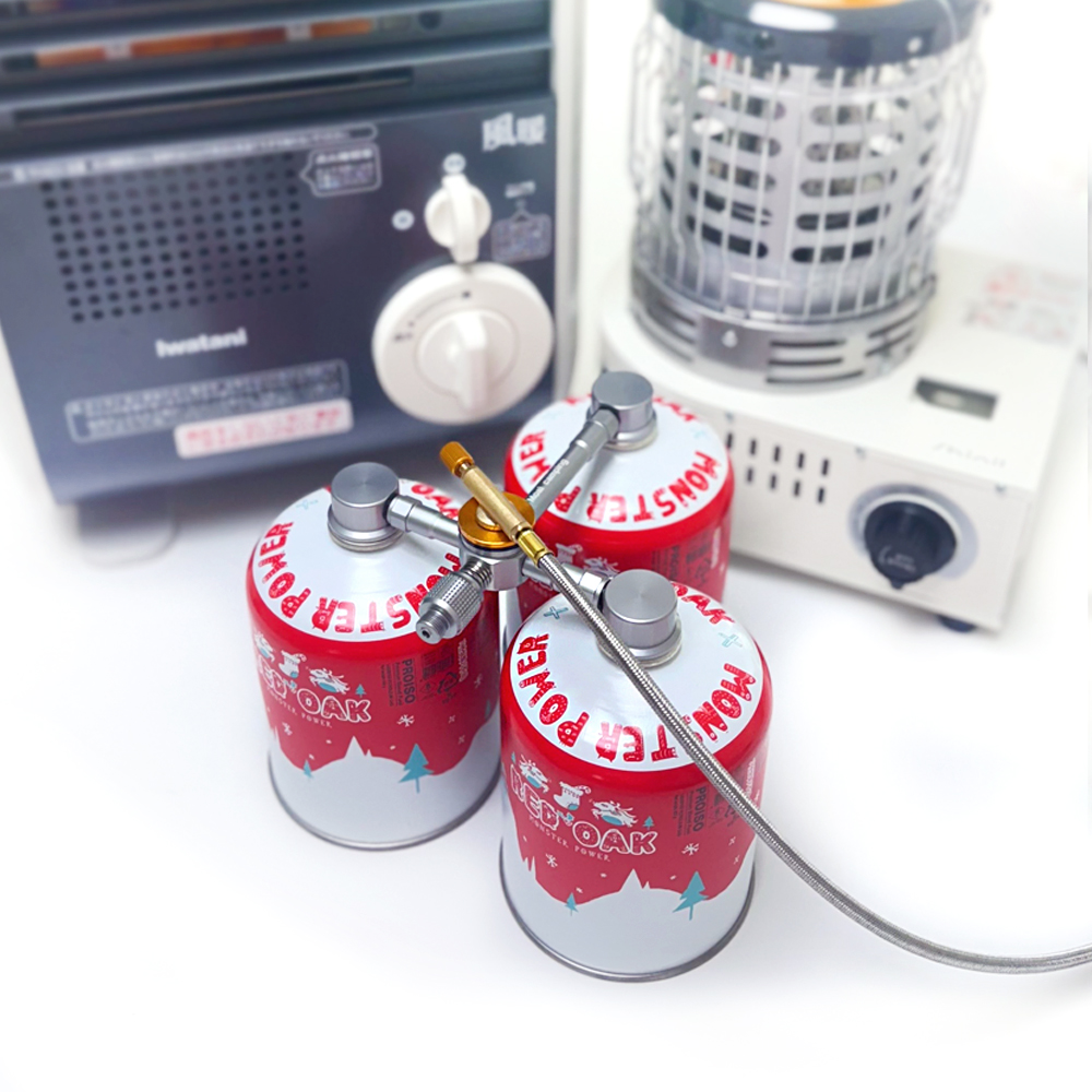 모아이캠핑 이와타니 파세코 신일 히터 난로 이소가스 스테이션 연결 어댑터 세트