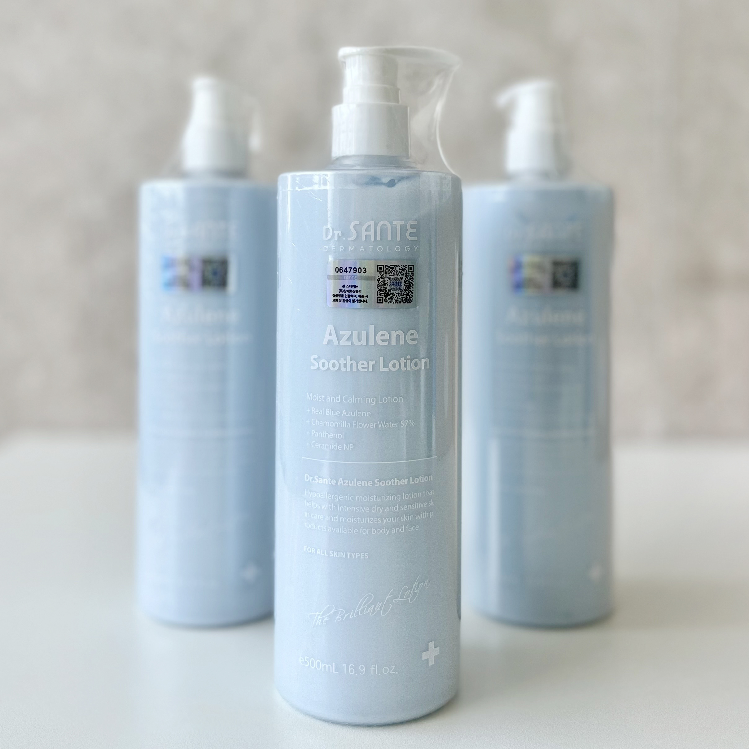 [본사정품] 상떼 아줄렌 수더 로션 500ml (당일발송) 이미지 3