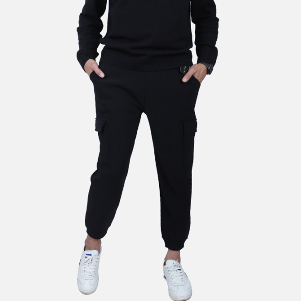 기모일바지 겨울용 작업복 남자 보아털 카고 조거 조그 팬츠 - 상세 이미지 2