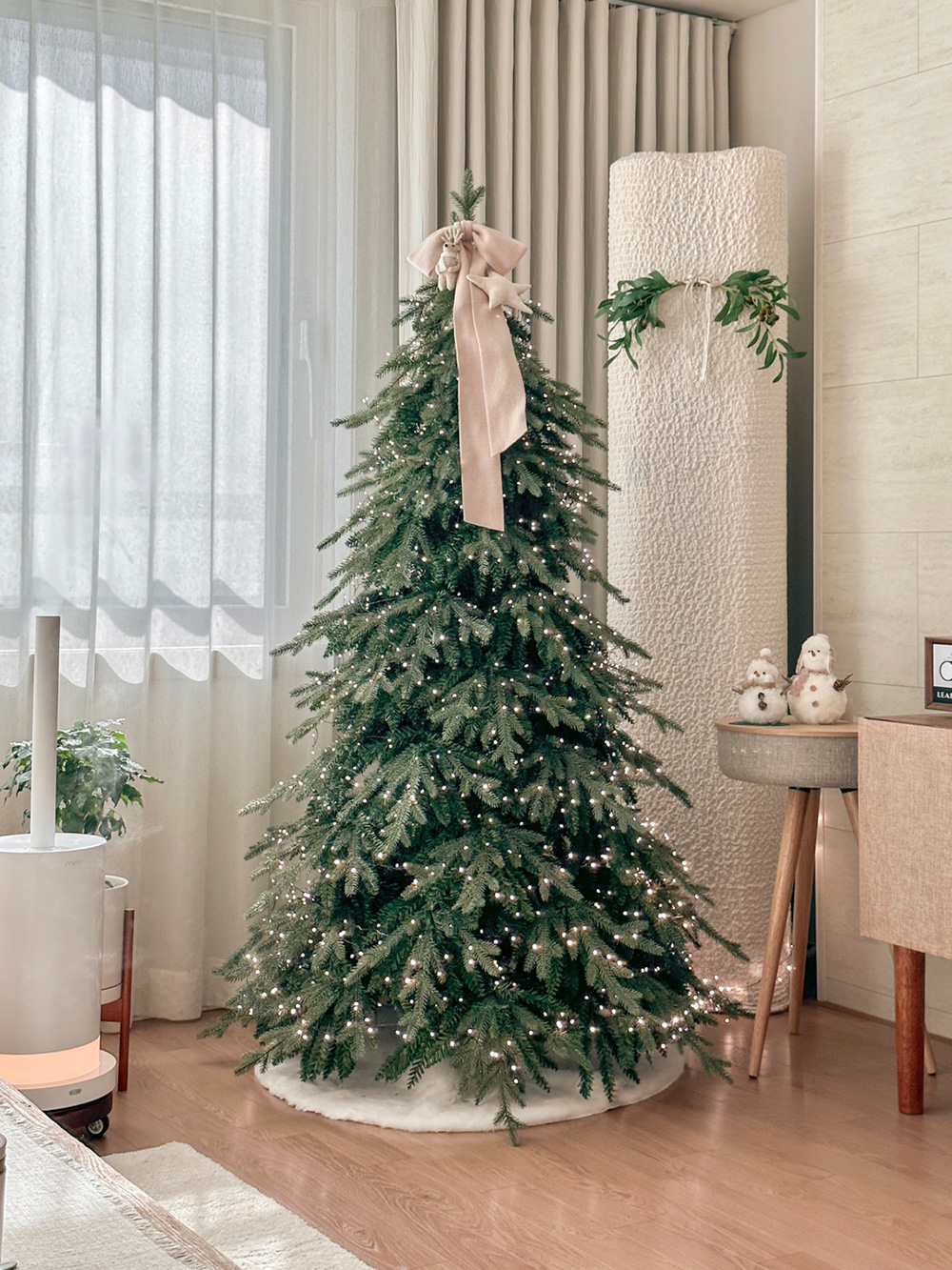 크리스마스 트리 전구포함 풀세트 대형 큰 트리 전나무 무장식 아델파인 150cm