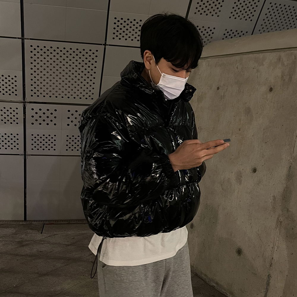 유광패딩 남자크롭패딩 이미지 1