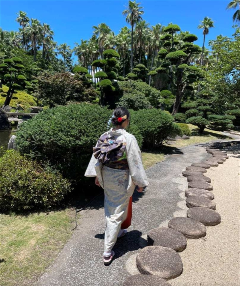 일본 가고시마 기모노 입기 체험(진품 오시마 명주) 이미지 4