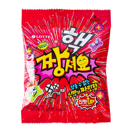 핵짱셔요후르츠 51g 롯데 신맛 젤리 간식 과자