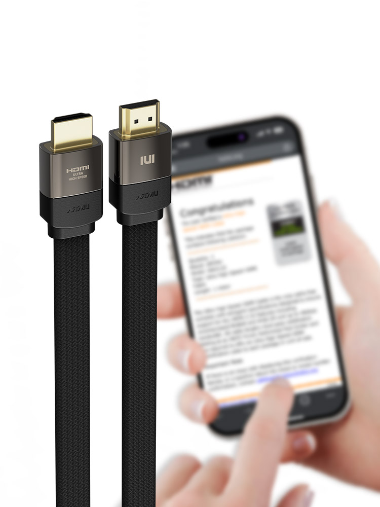 ULTRA HIGH SPEED HDMI 2.1 인증 케이블 FLAT 3m, 1개 - 상세 이미지 3