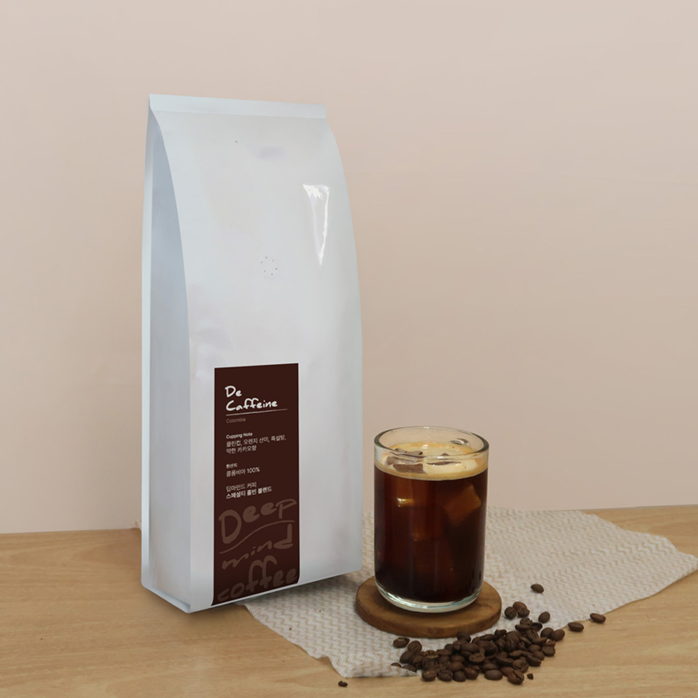 딥마인드 콜롬비아 디카페인 100% 스페셜티 드립커피 더치 커피원두 100g - 1kg - 상품 이미지