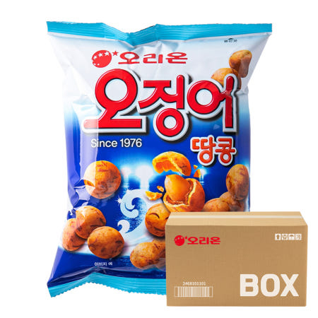 오징어땅콩 180g 20입 스낵 간식 간식 과자 박스