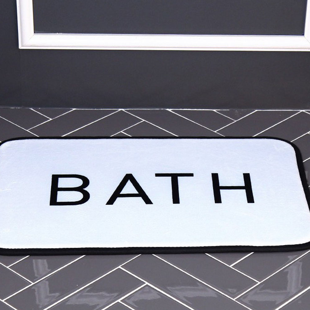 스칸디나 BATH 다용도 현관 욕실 주방 극세사 매트 60x40cm (ddr4094) - 상세 이미지 3