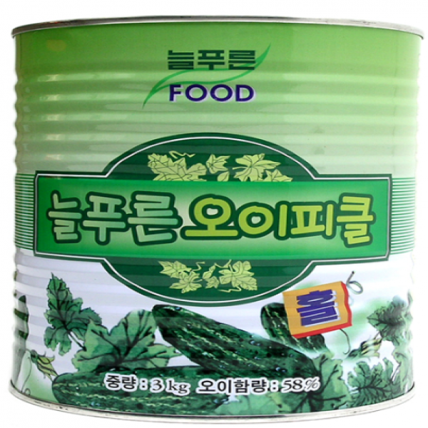 오이피클 늘푸른 실온 통 3000g : 식재온