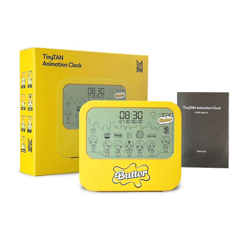 BTS컴백기원 타이니탄 알람 녹음 탁상시계 BTS굿즈