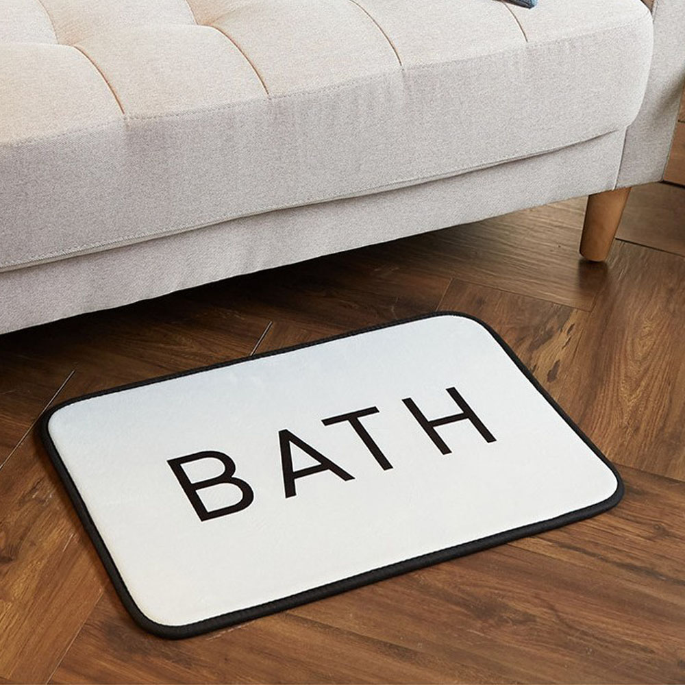 스칸디나 BATH 다용도 현관 욕실 주방 극세사 매트 60x40cm (ddr4094) - 상품 이미지