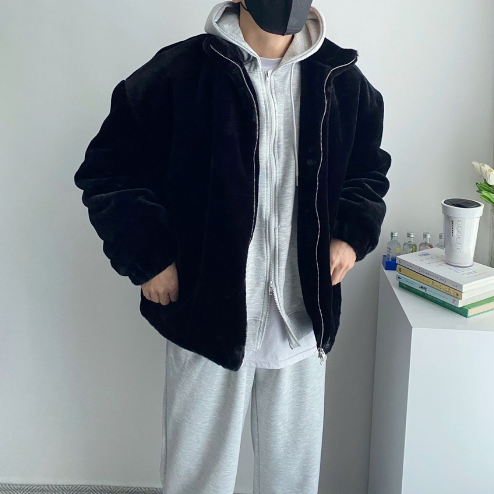 밍크후리스 보아털후리스 남자퍼자켓 이미지 4