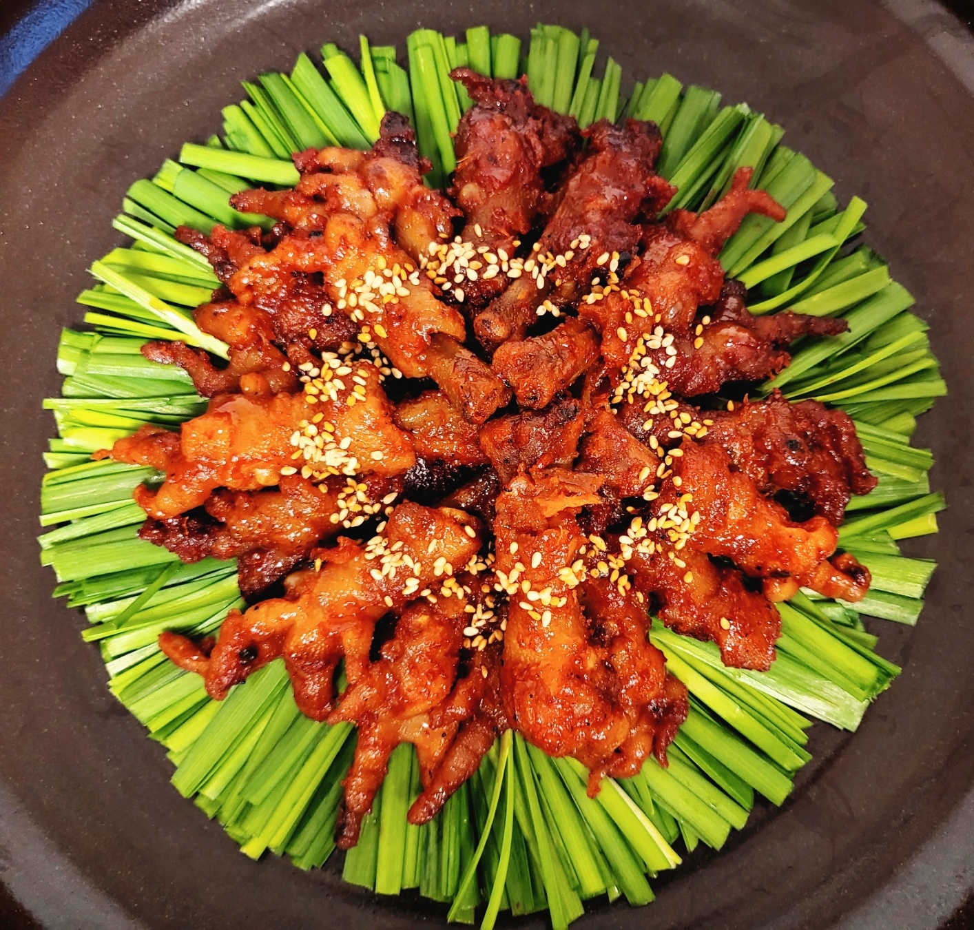 봉이닭짱 국내산 직화구이 매운 튤립 닭발 오돌뼈 캠핑음식 술안주 - 상품 이미지