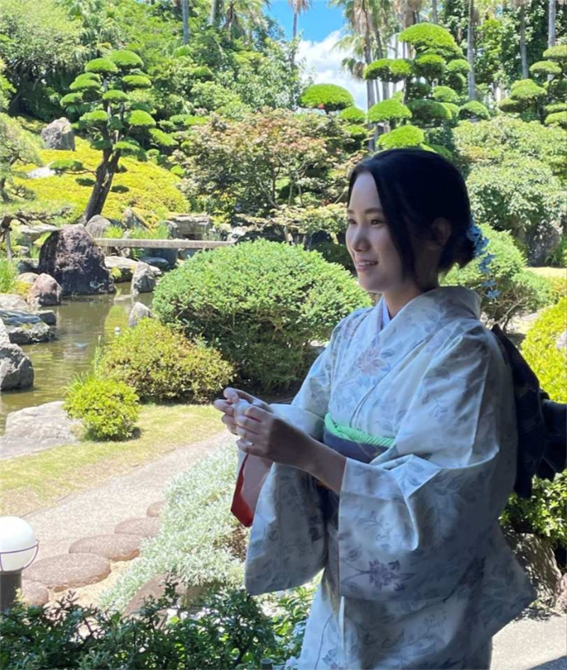 일본 가고시마 기모노 입기 체험(진품 오시마 명주) 이미지 2