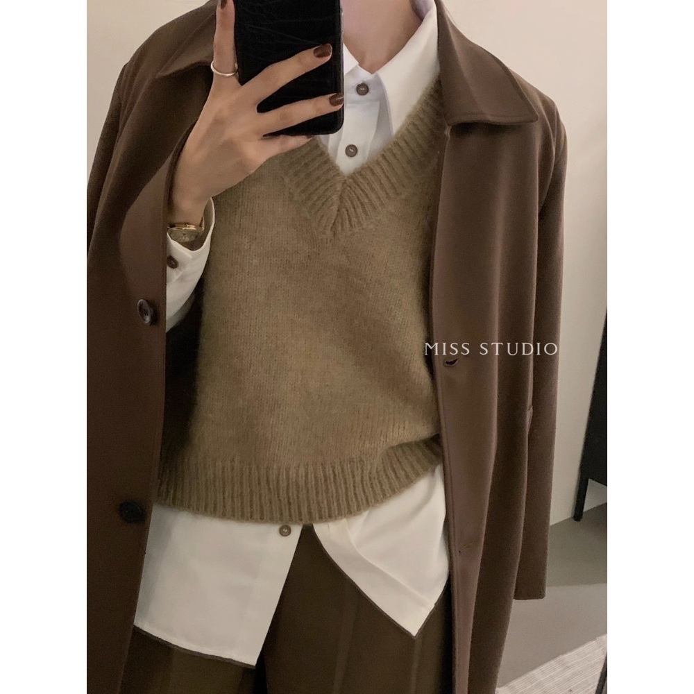 동상이몽 317회 권다현 니트 조끼 브이넥 베스트 겨울 레이어드용 02 이미지 3