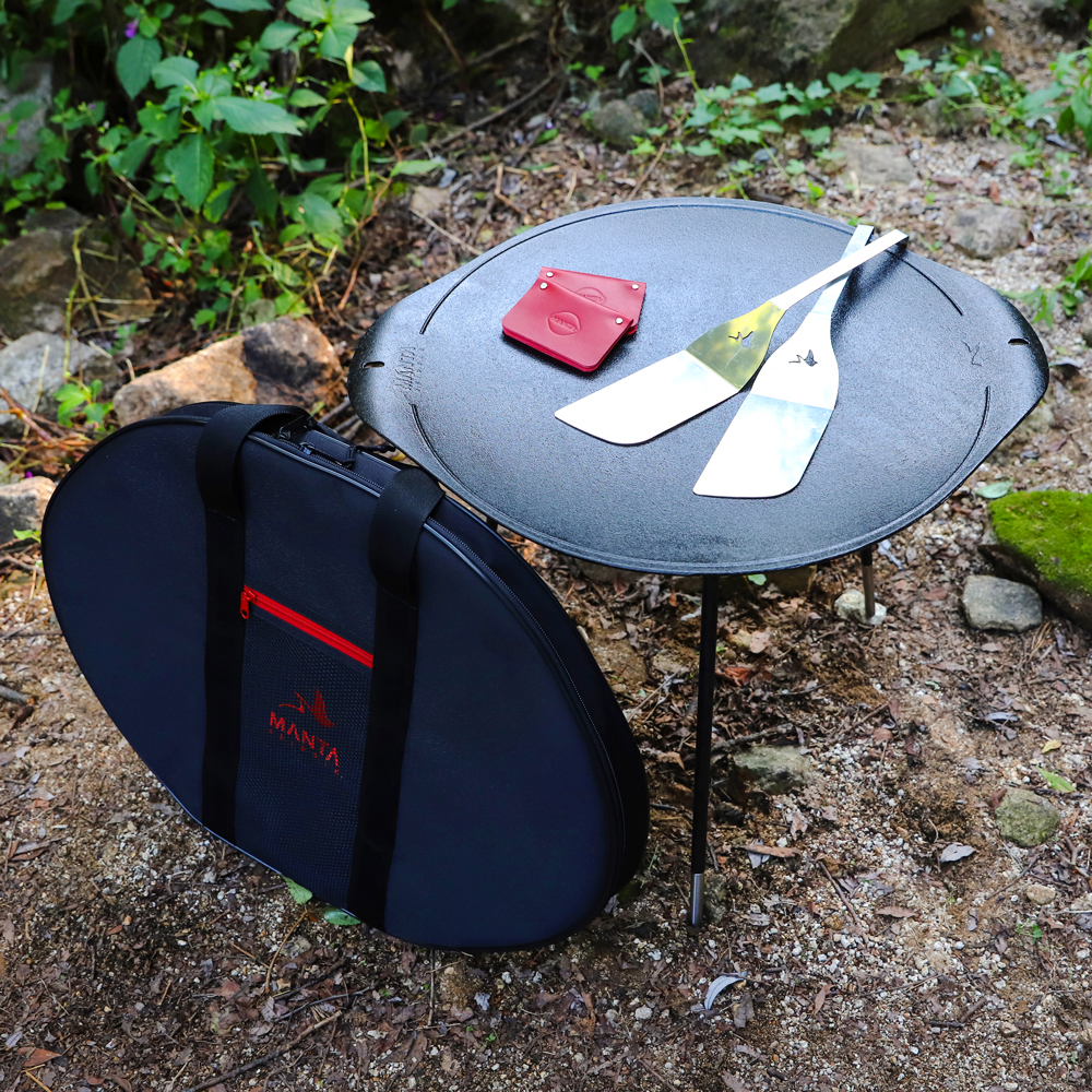 라그렌 그리들 47cm 대형 캠핑 무쇠 주물 팬 불판 인덕션겸용