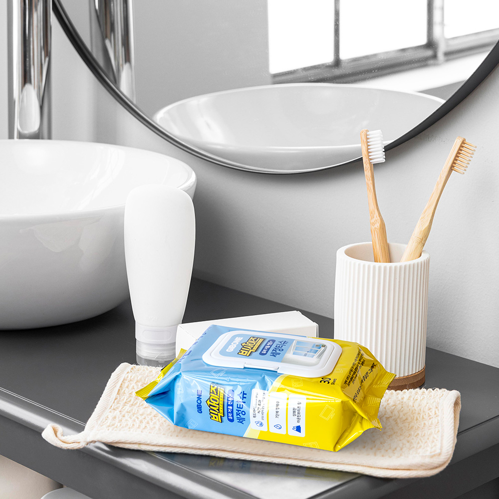 빅사이즈 유리 거울 전용 세정티슈 30매 3팩