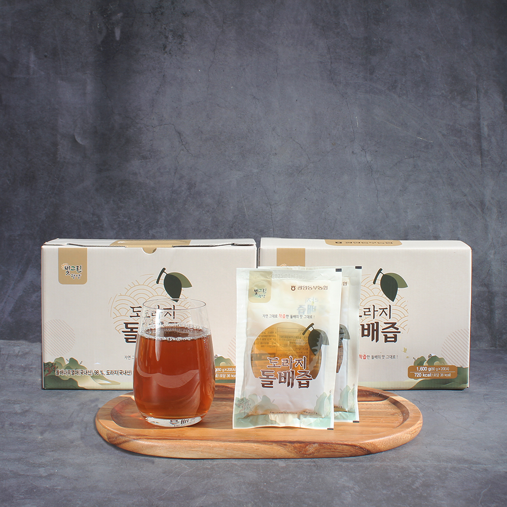 백운산 돌배와 도라지로만 착즙한 광양 도라지 돌배즙 20포,40포,60포 - 상세 이미지 5