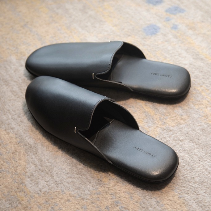 크라운구스 호텔컬렉션 백리스 슬리퍼 블랙, 280