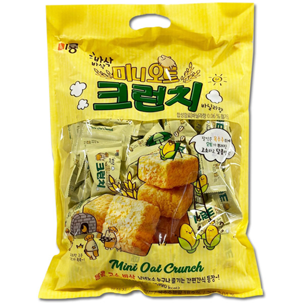 미룡 미니 오트 크런치 바닐라향 대용량 수입 과자 520g - 메인 이미지