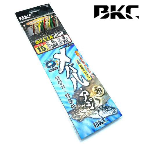 BK-116 백경조침 열기 볼락 특수어피 10본 외줄낚시 어구가자미 - 상품 이미지
