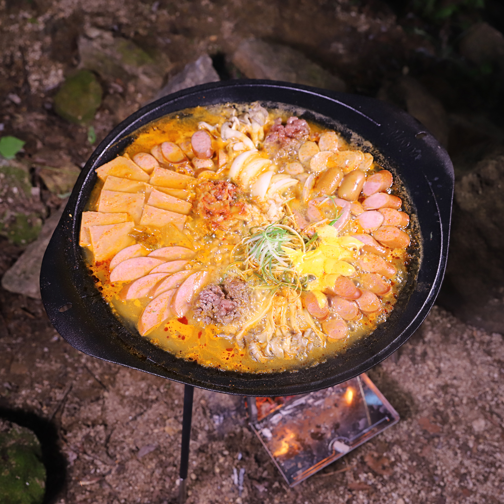 라그렌 그리들 47cm 대형 캠핑 무쇠 주물 팬 불판 인덕션겸용