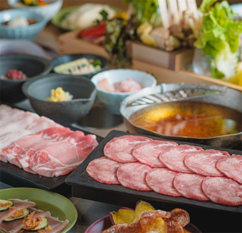 일본 도쿄 샤브샤브 레투스 나카메구로 본점 선택할 수 있는 2가지 코스 음료 뷔페 코스 이미지 2