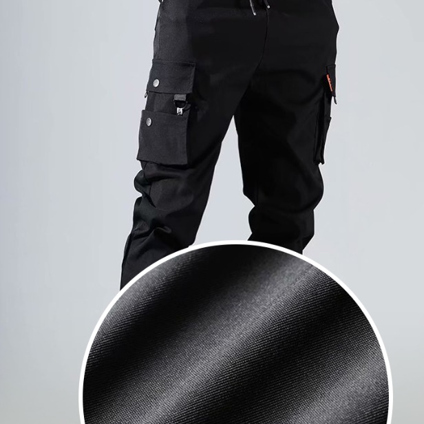 남자 기모 조거 팬츠 남성 카고 작업복 바지 아저씨 바지 - 상세 이미지 3