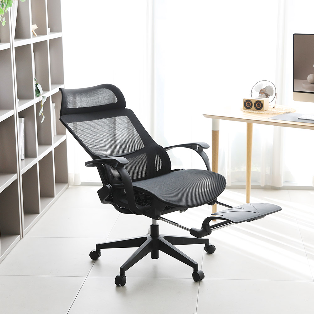 린백 사무실 의자 책상 컴퓨터 풀메쉬 리클라이너 침대형 LB36MHF 제품 이미지