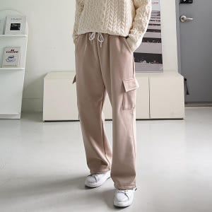 남자기모바지 남성 허벅돼 카고 팬츠 남자와이드팬츠 착용 후기 | 사이즈/핏 총정리 - 상품 이미지 4