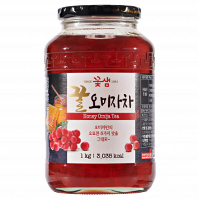 꽃샘 액상차 꿀오미자차 1kg