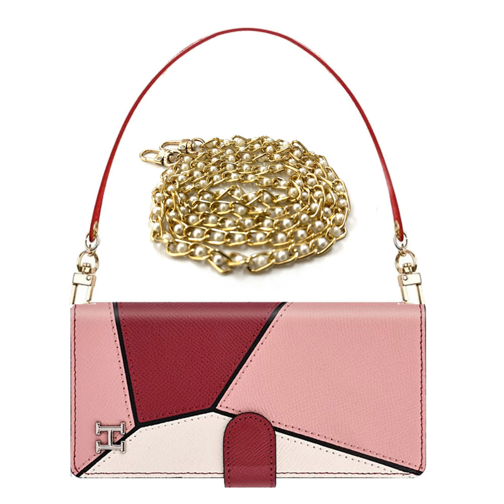 라콤 천연소가죽 지갑 케이스 레드핑크, 갤럭시S21 울트라 - 상품 이미지